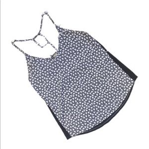 LULULEMON Blue Print Racer Back Athletic Top